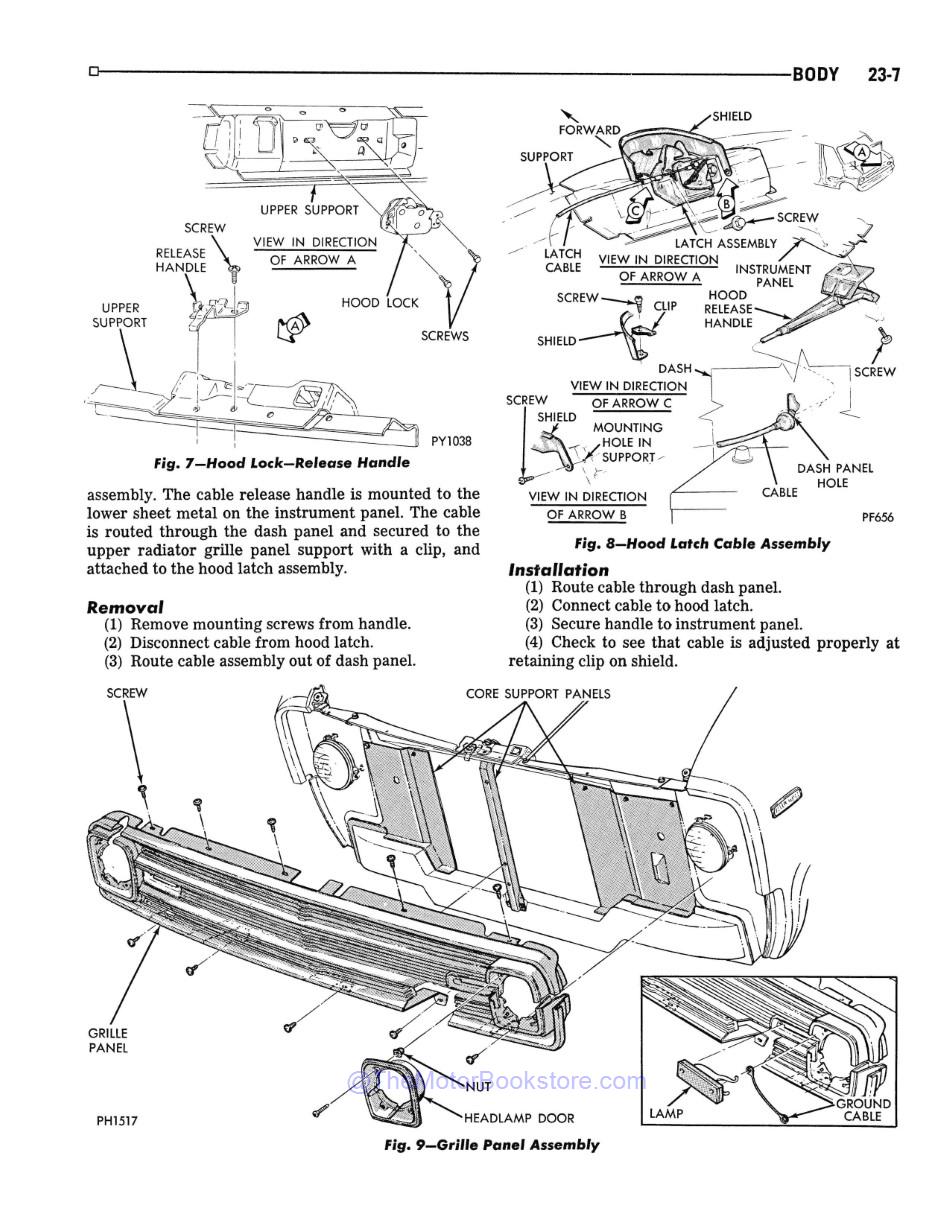 1977 Plymouth & Dodge Van Shop Manual - Sample Page 2 - Body