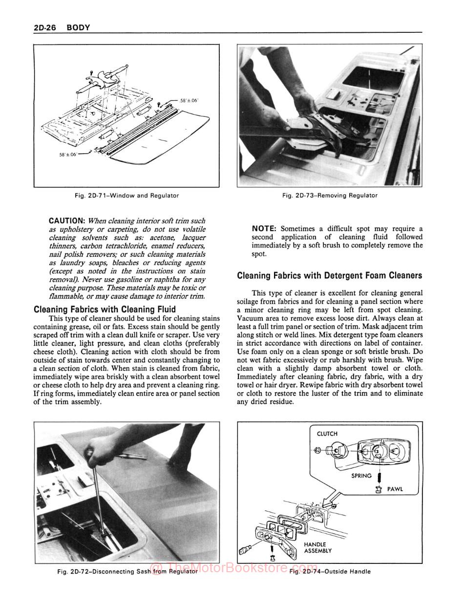 1978 GMC Truck 1500-3500 Service Manual - Sample Page - Body