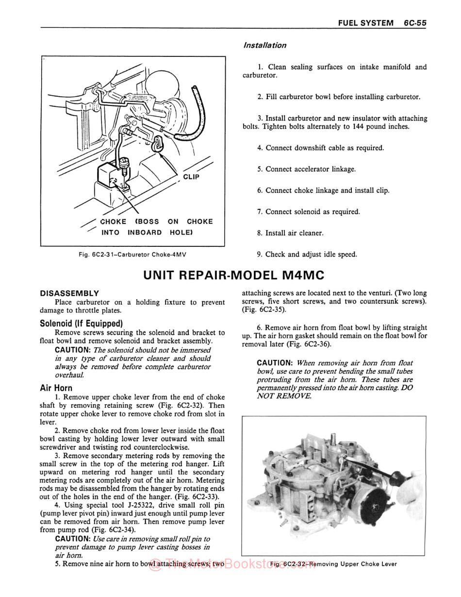 1978 GMC Truck 1500-3500 Service Manual - Sample Page - Fuel System