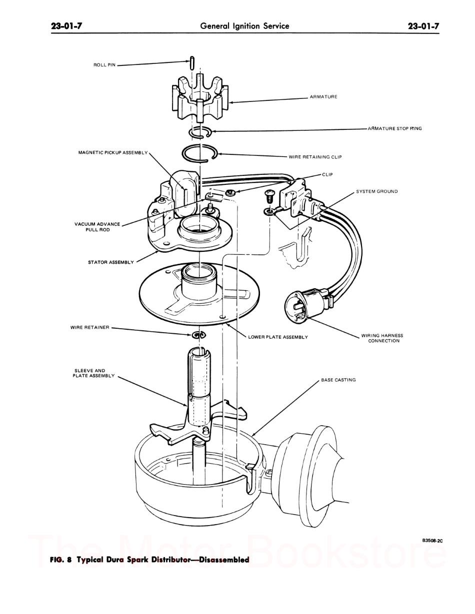 1979 Ford Truck Shop Manual Sample Page - General Ignition Service