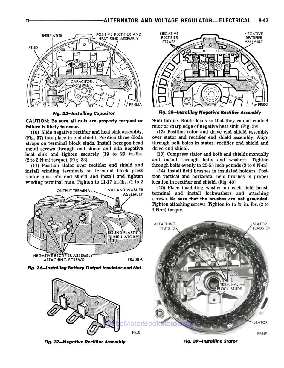 1979 Plymouth & Dodge Van Shop Manual - Sample Page 1 - Electrical