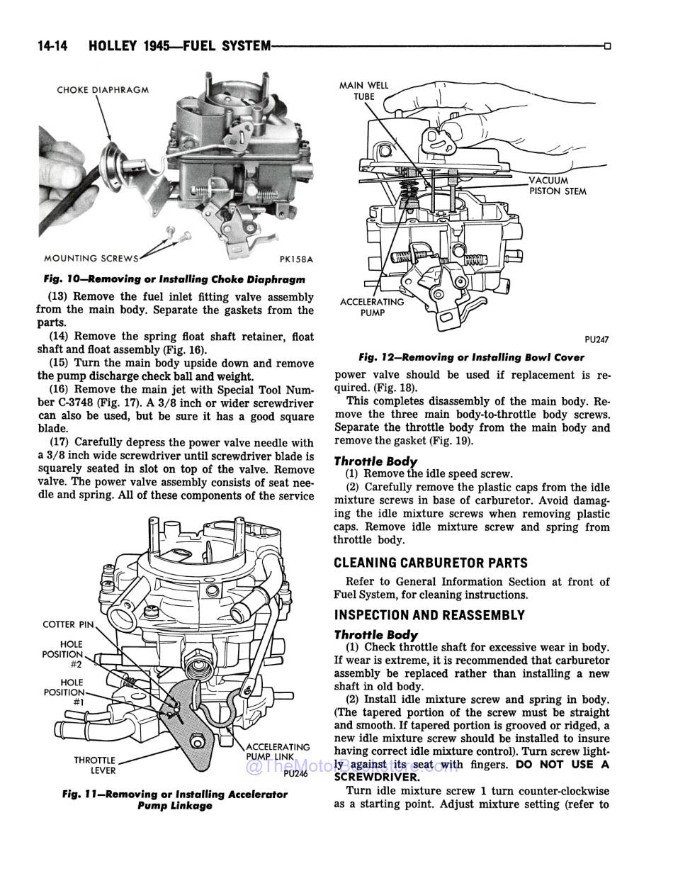 1979 Plymouth & Dodge Van Shop Manual - Sample Page 2 - Holley 1945