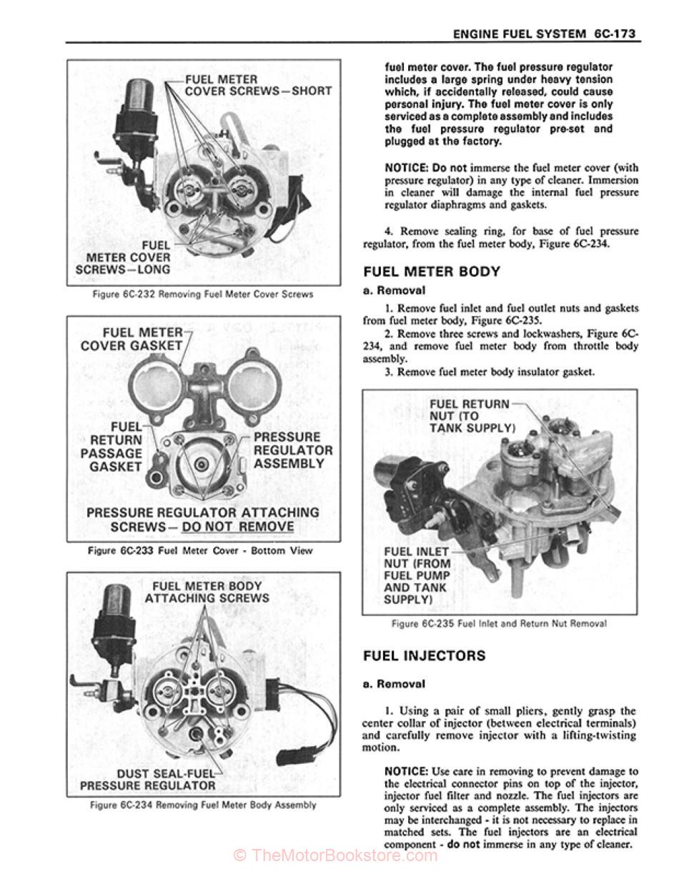 1980 Cadillac Shop Manual - OEM - Engine Fuel System