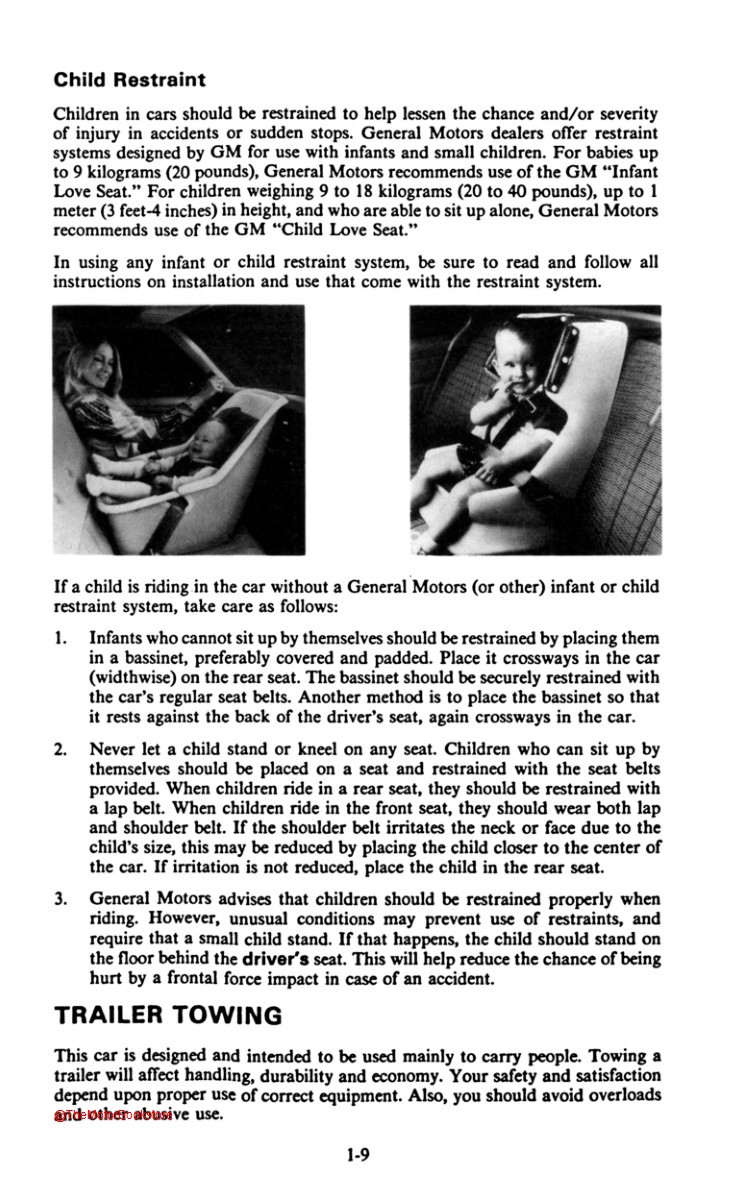 1980 Chevrolet Camaro Owner's Manual - Sample Page