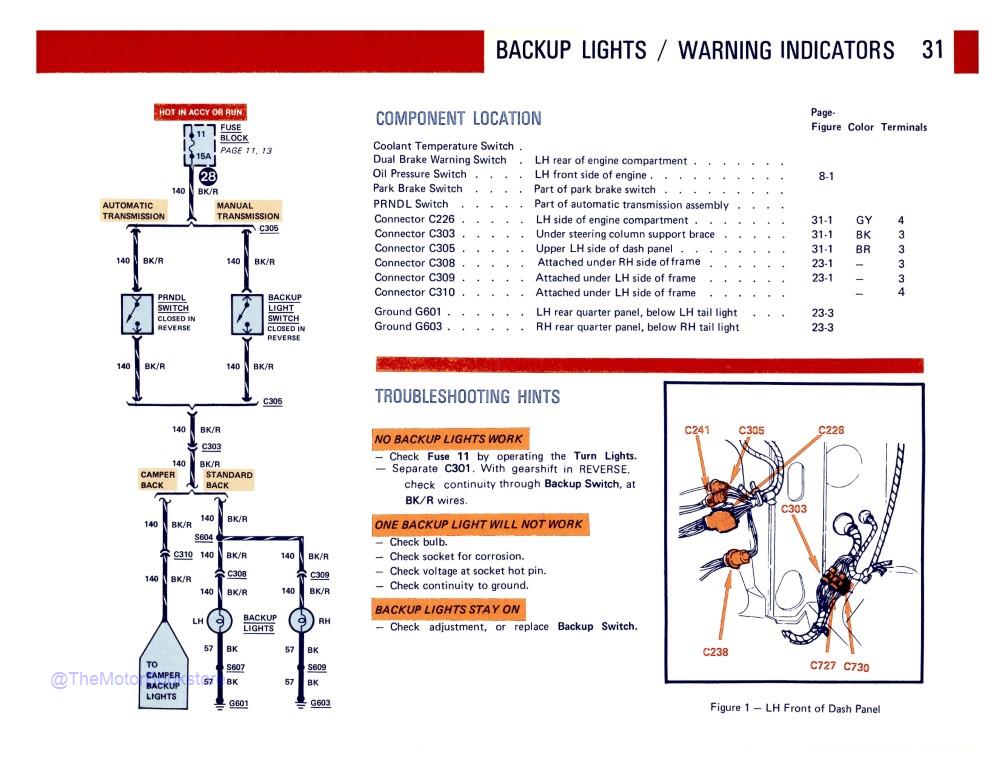 1980 Ford Econoline Van Electrical Vacuum Troubleshooting Manual - Sample Page 1