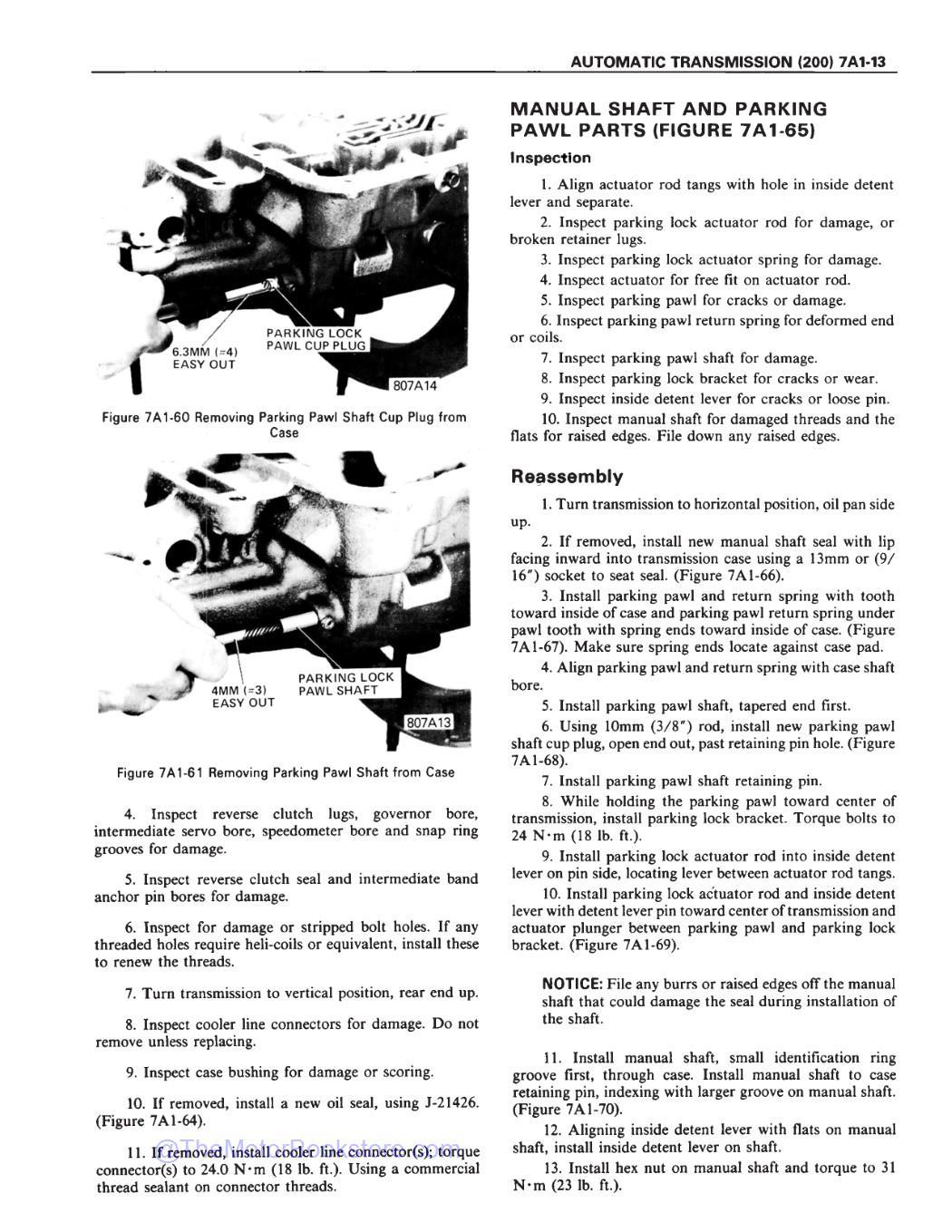 1980 GMC Light Duty Trucks Unit Repair Manual - Sample Page