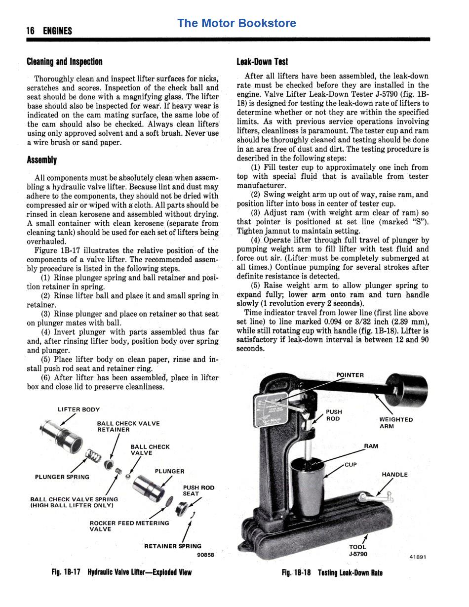 1980 Jeep Shop Manual Supplement Sample Page - Engines