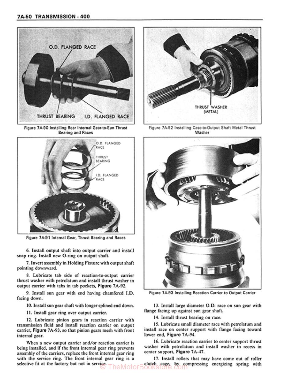 1981 Cadillac Shop Manual - OEM - Transmission - 400