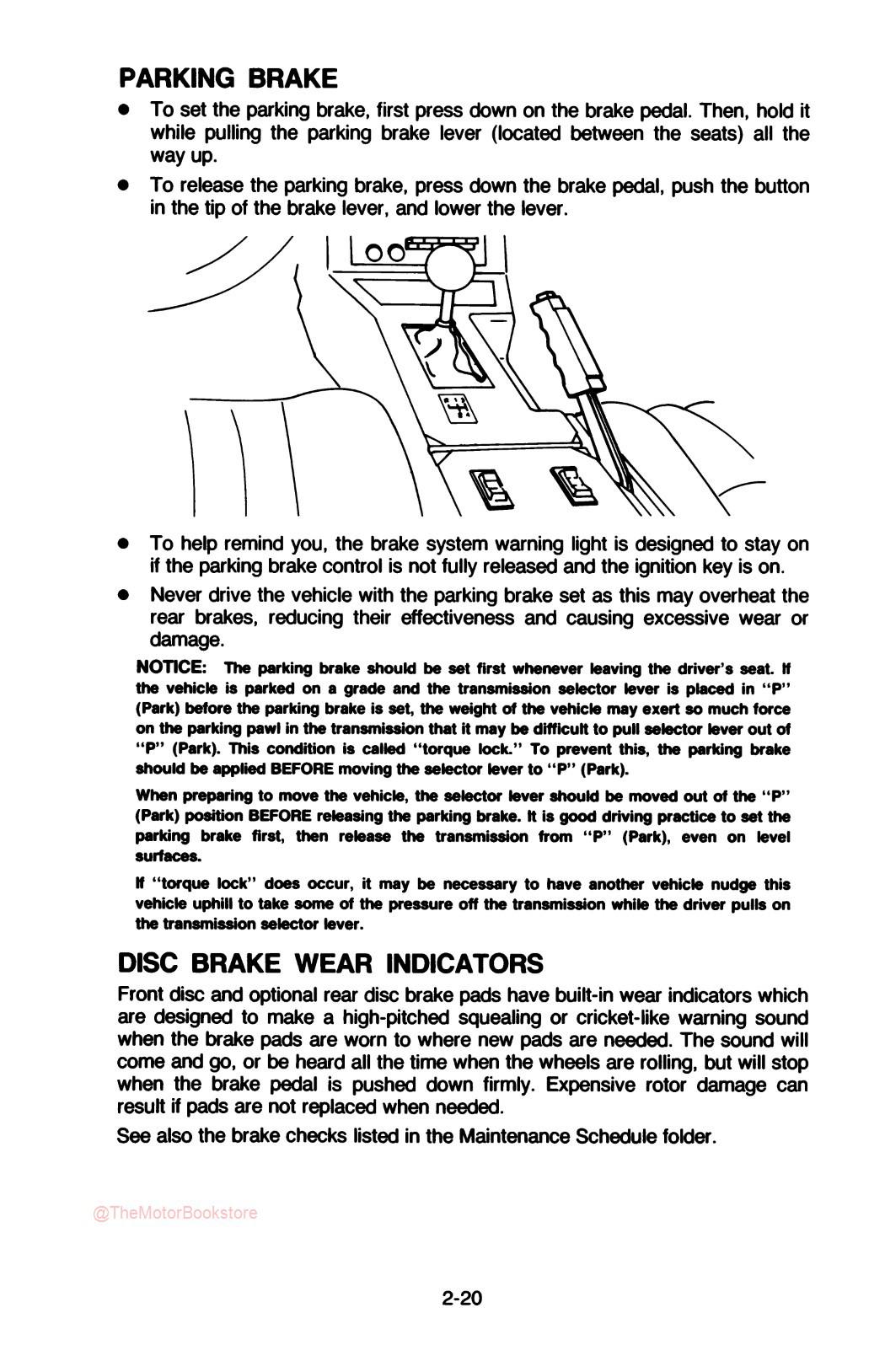 1982 Camaro Owner's Manual - Sample Page