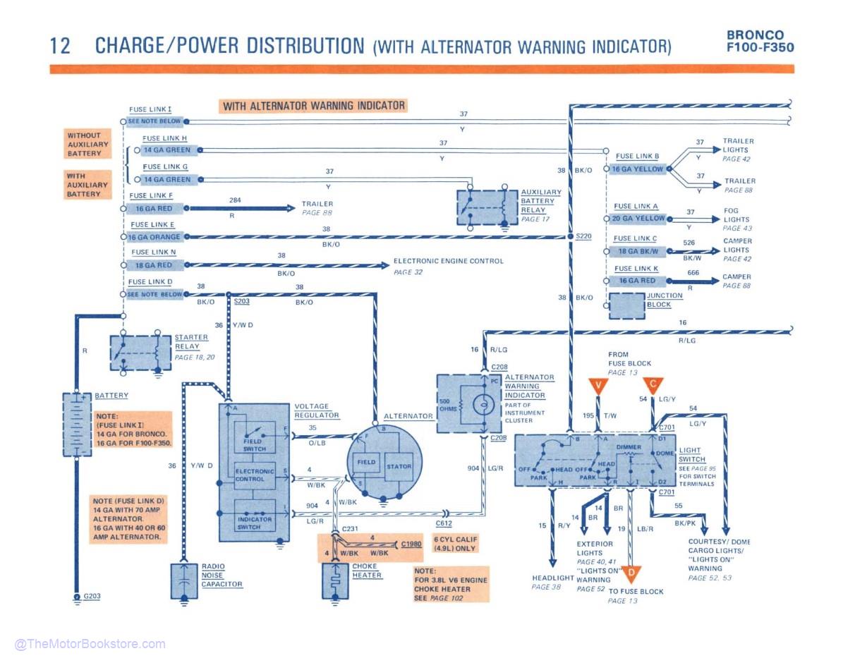 1982 Ford Truck Electrical & Vacuum Troubleshooting Manual - Sample Page 1