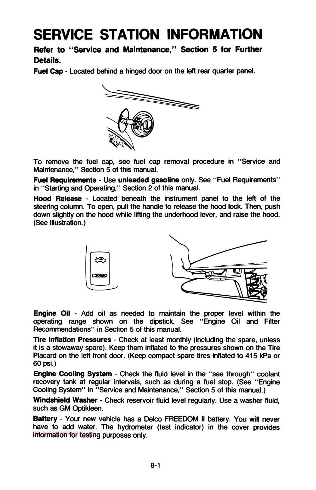 1983 Camaro Owner's Manual - Sample Page