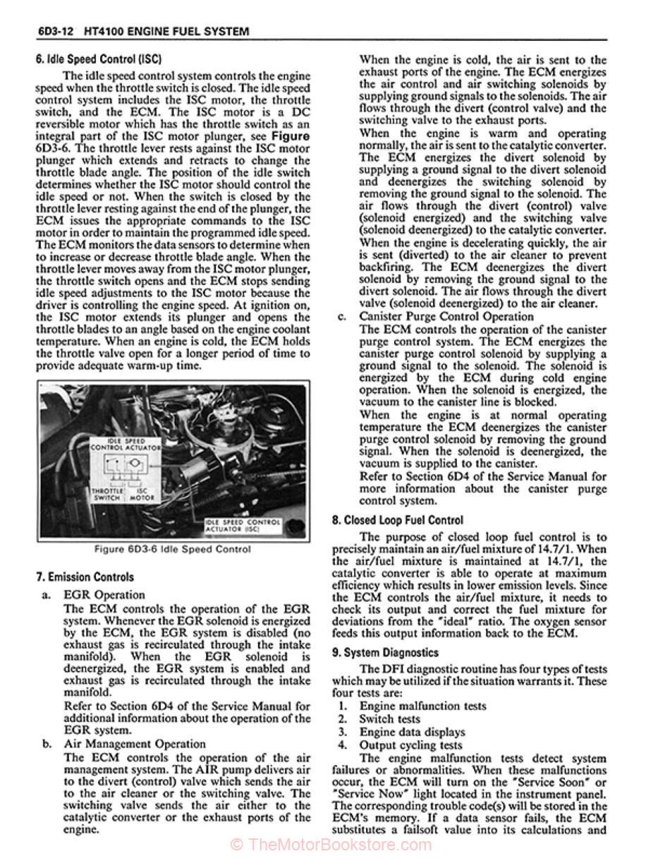 1984 Cadillac Shop Manual - OEM - HT4100 Engine Fuel System