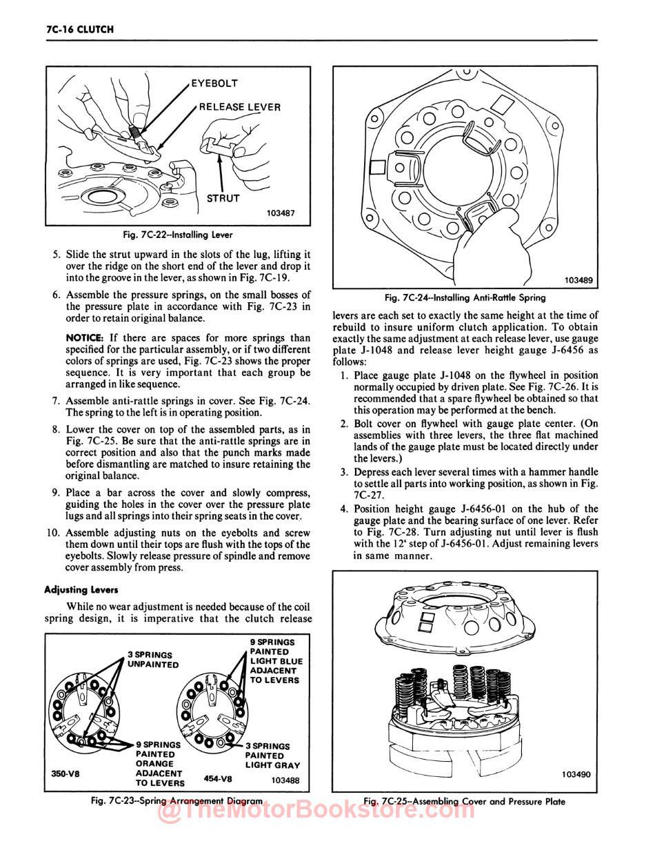 1984 Chevy LD Truck 10-30 Series Shop Manual - Sample Page - Clutch