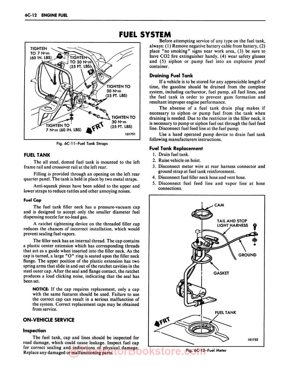 1984 Chevy LD Truck S Series Shop Manual - Sample Page - Fuel System