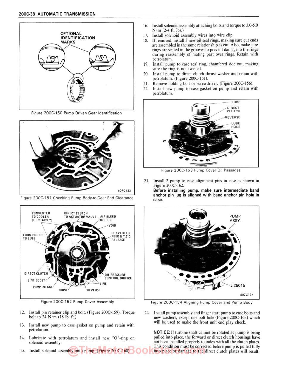 1984 Chevy LD Truck S Series Shop Manual - Sample Page - Automatic Transmission