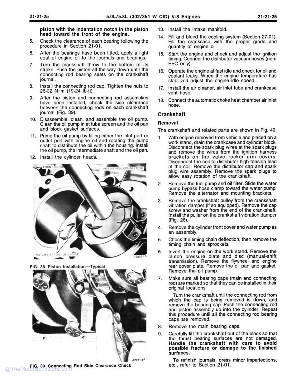 1984 Ford Mustang, Lincoln Mercury Shop Manual - 2 Volumes - Sample Page 1