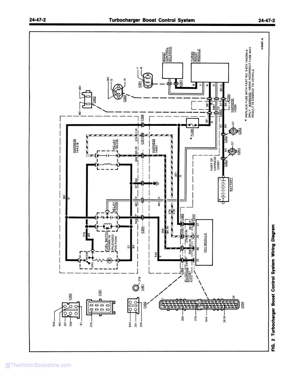 1984 Ford Mustang & SVO Shop Manual Supplement - Sample Page 1