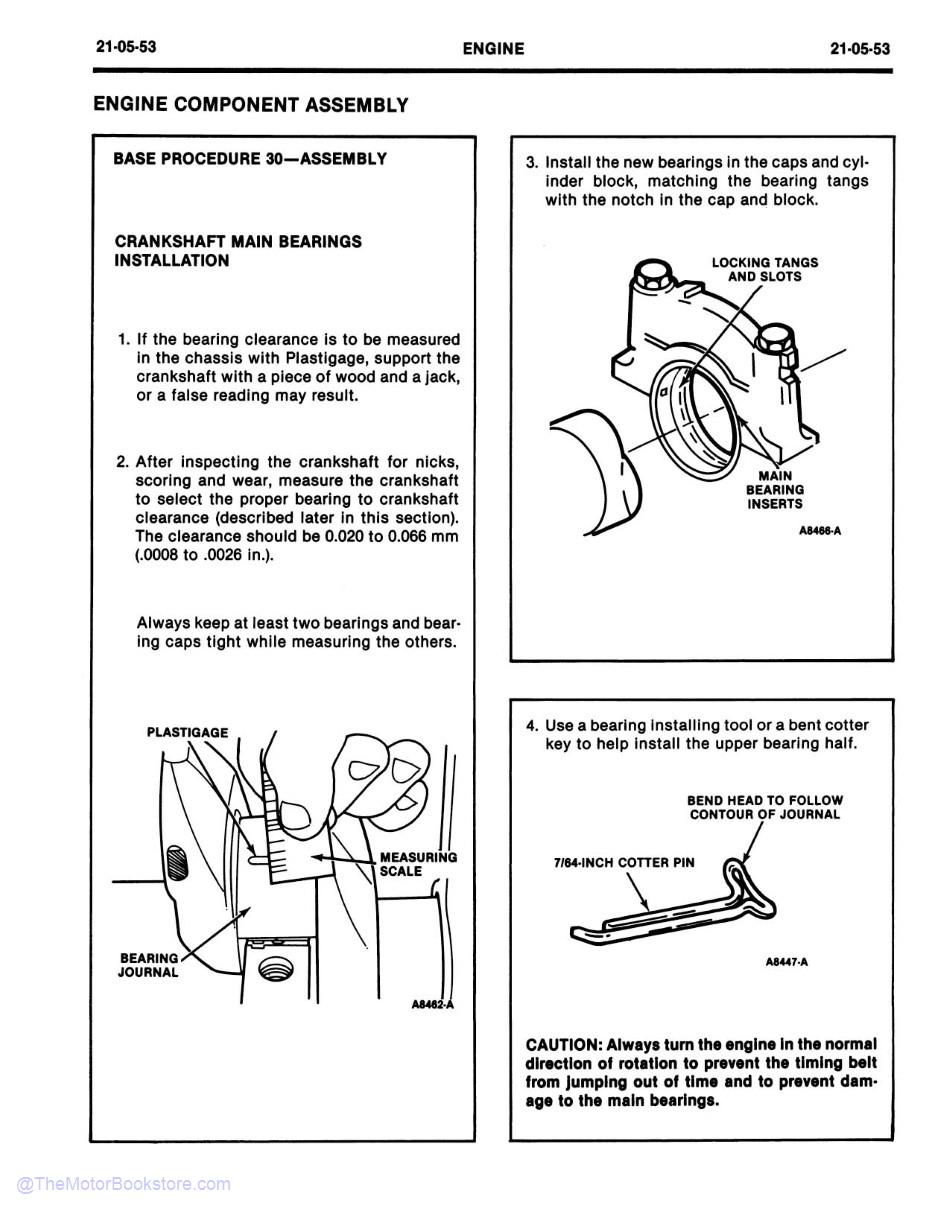 1985 - 1989 Merkur XR4Ti Shop Manual - OEM - Sample Page 1