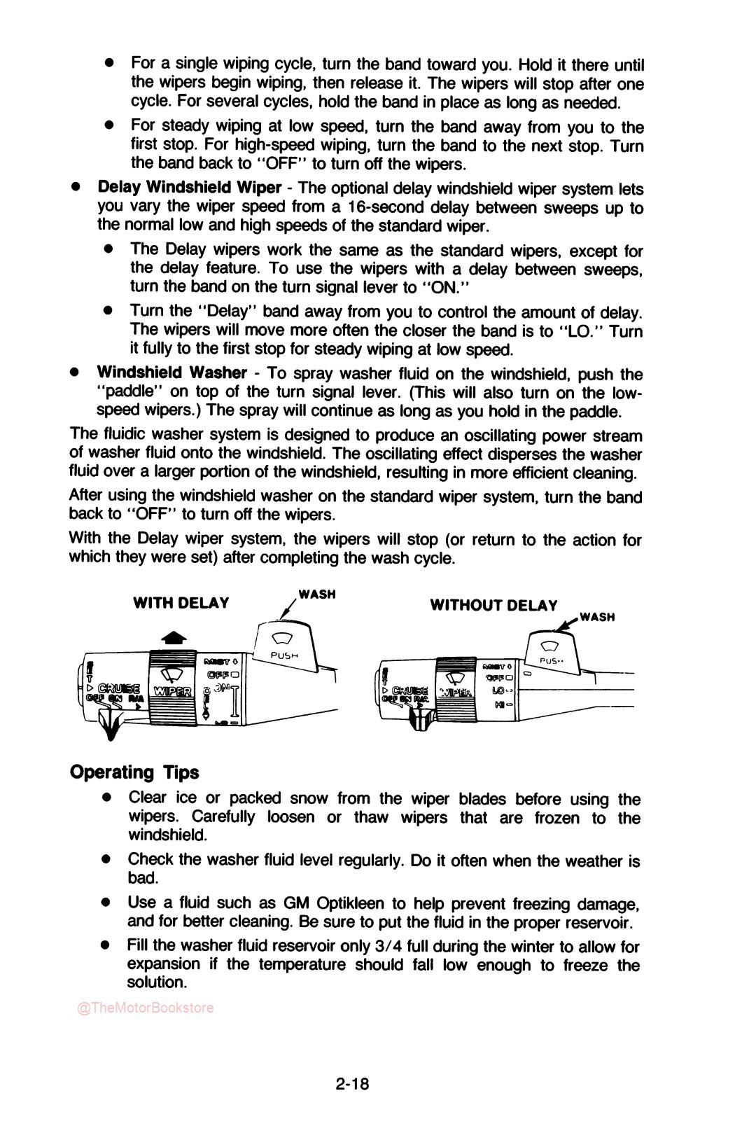 1985 Camaro Owner's Manual - Sample Page