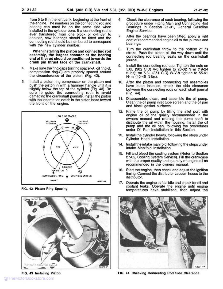 1985 Ford Truck Shop Manual - Body, Chassis, Engine & Electrical - Sample Page 1