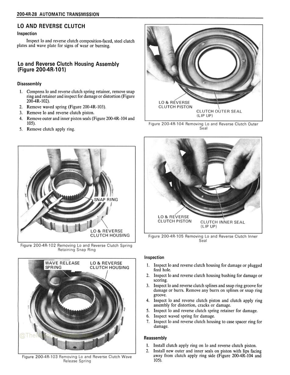1986 Cadillac Fleetwood Brougham Shop Manual - 2004R Automatic Transmission 1986 Cadillac Fleetwood Brougham Shop Manual - 2004R Automatic Transmission