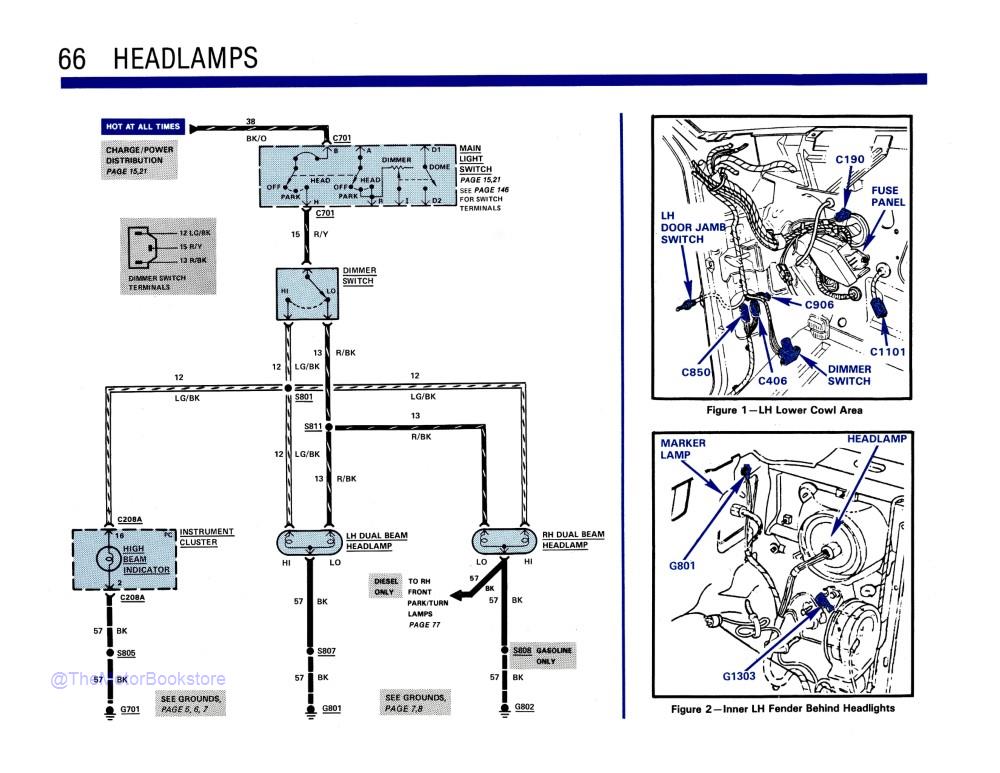 1986 Ford F-Series Truck Electrical Vacuum Troubleshooting Manual - Sample Page 1