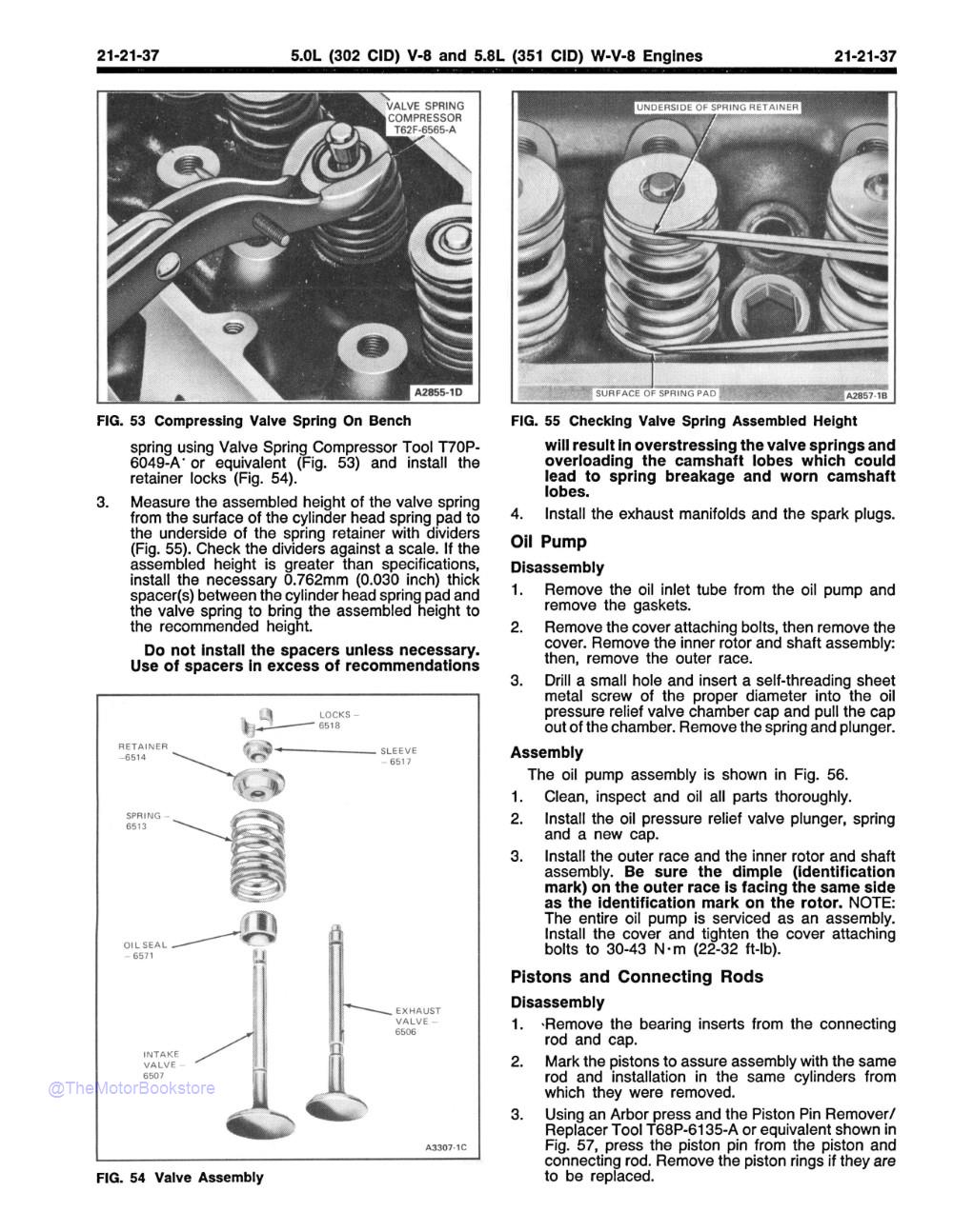 1986 Ford Truck F-150-350, E-150-350 Vans & Bronco Shop Manuals - Sample Page 2