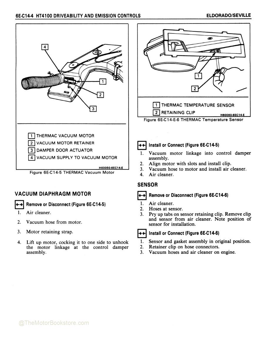 1987 Cadillac Eldorado, Seville Shop Manual - THERMAC