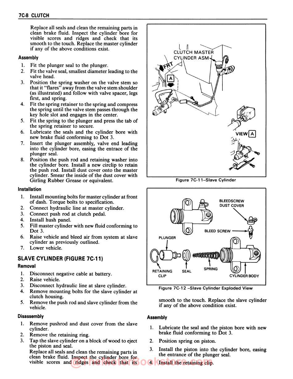 1987 Chevy Corvette Service Manual - Sample Page - Clutch