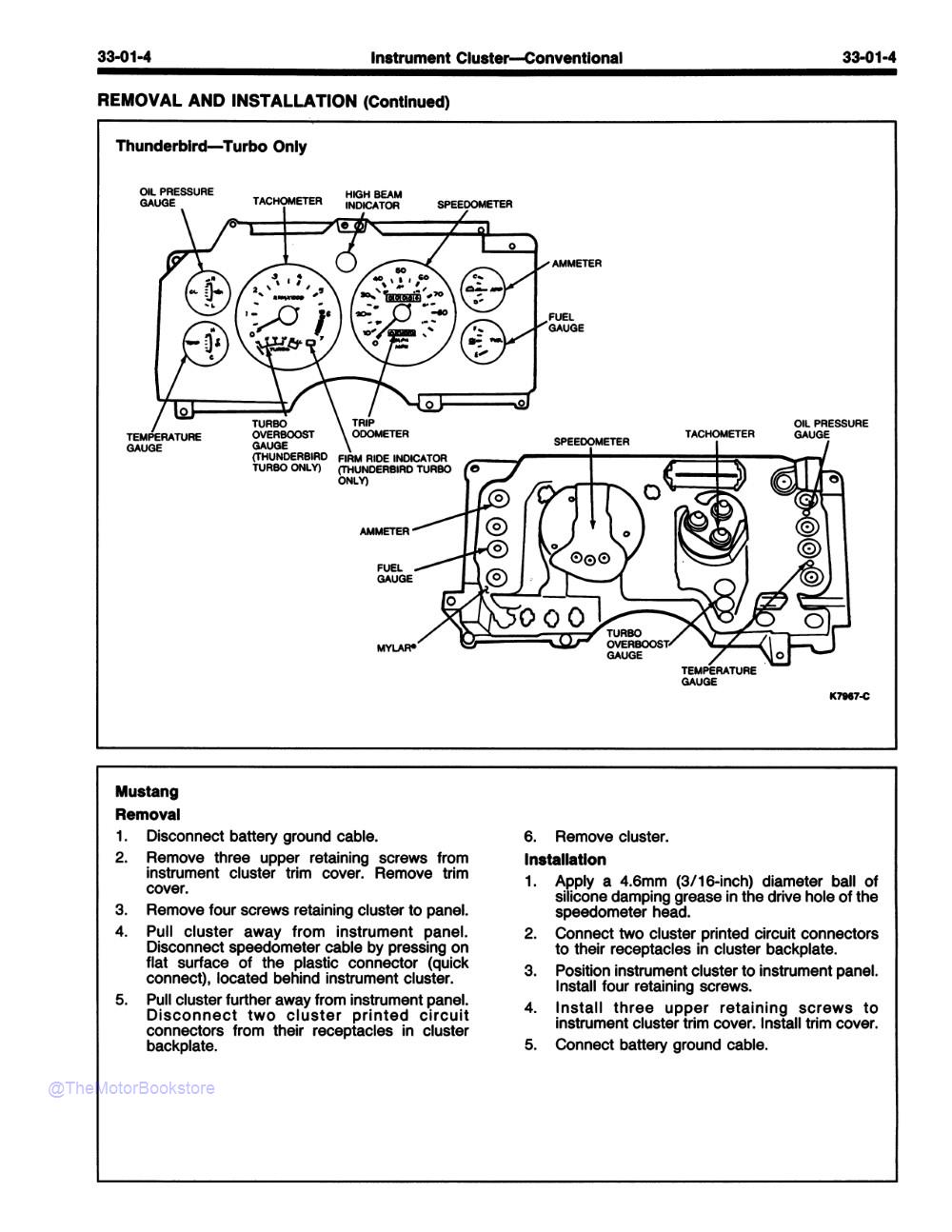 1987 Ford Car Shop Manual Update Supplement - Sample Page 1