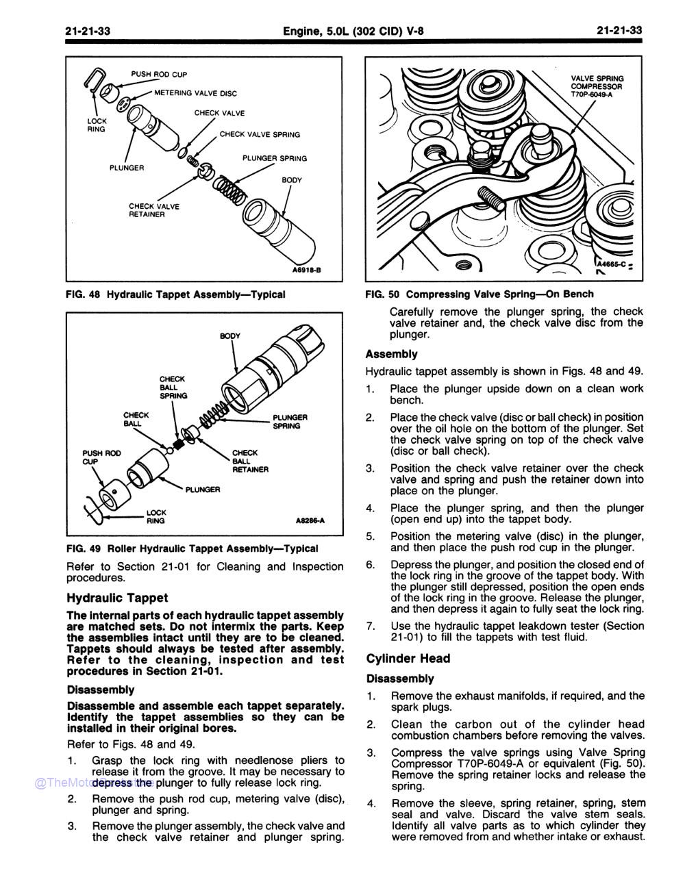 1987 Ford Mustang, Thunderbird, Continental, Mark VII, Cougar Shop Manuals - Sample Page 2