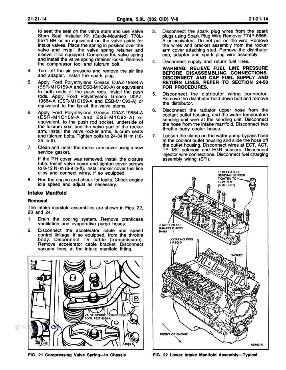 1988 Ford Mustang, Thunderbird, Mark VII, Cougar Shop Manuals - Sample Page 2