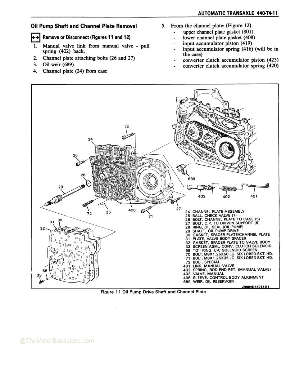 1989 Cadillac DeVille, Fleetwood Shop Manual - Automatic Transaxle - 440-T4 1989 Cadillac DeVille, Fleetwood Shop Manual - Automatic Transaxle - 440-T4
