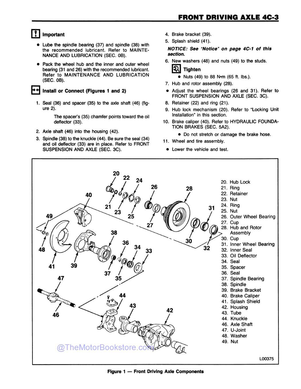 1989 Chevrolet R-V Truck, G-P Van Shop Manual - Sample Page 1