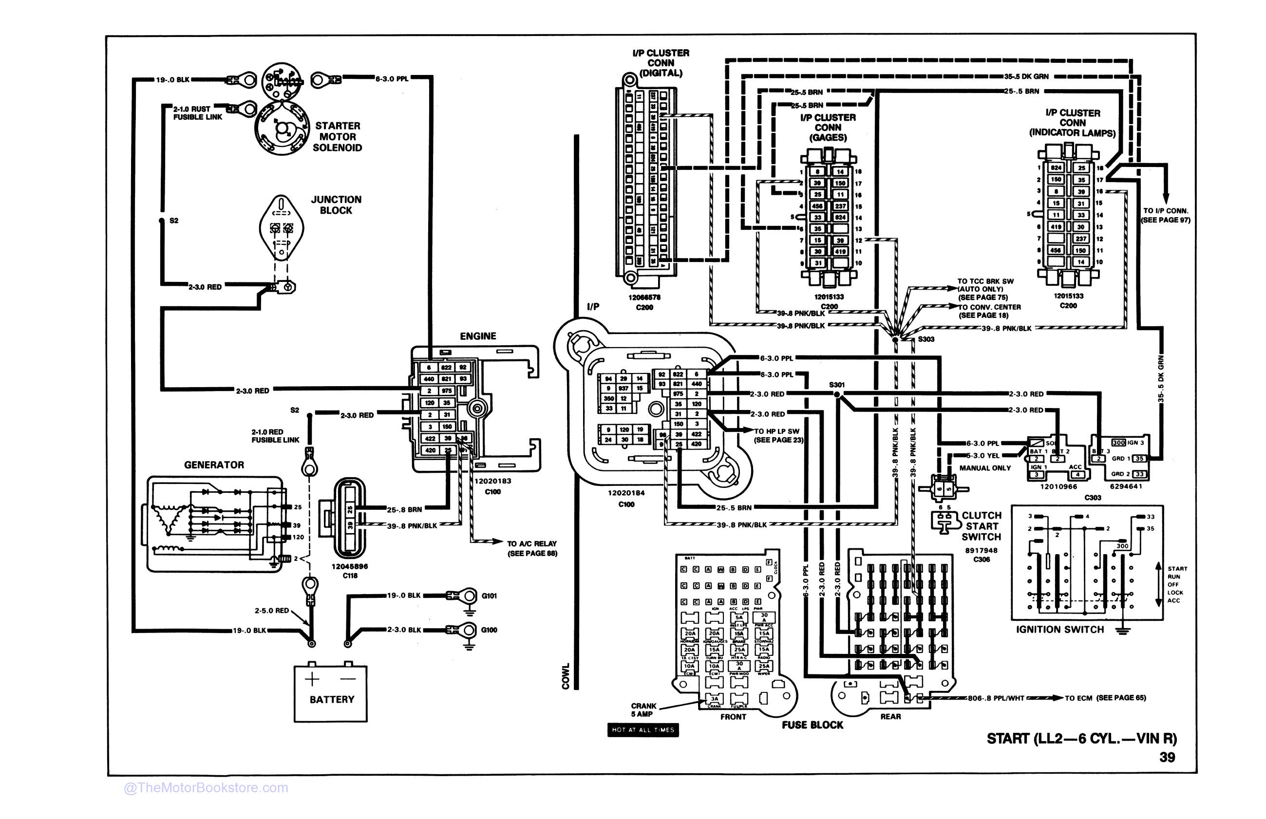 1989 Chevrolet S-10 Truck Electrical Diagnosis & Wiring Diagrams - Sample Page