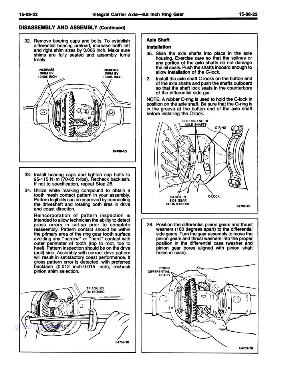 1989 Ford F-150-350 Truck, Bronco, E-150-350 Vans, & F-Super Duty Shop Manuals - Sample Page 5