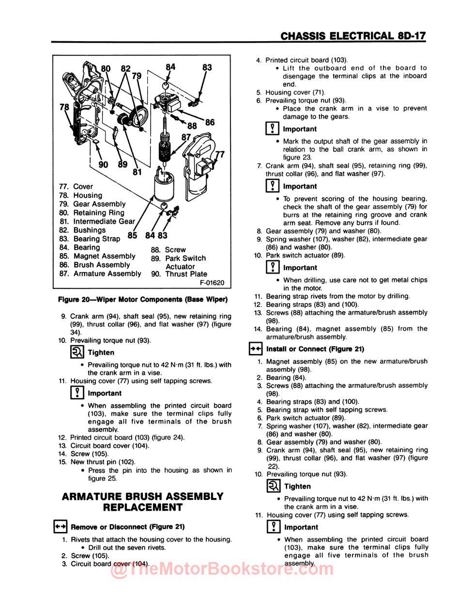 1990 Chevy S-10 Models Service Manual - Sample Page - Chassis Electrical