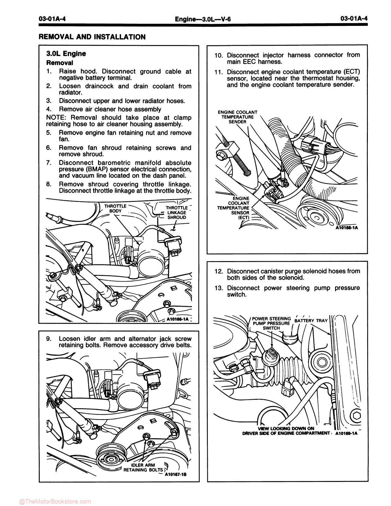 1990 Ford Ranger, Aerostar, Bronco II Shop Manual - Sample Page 1