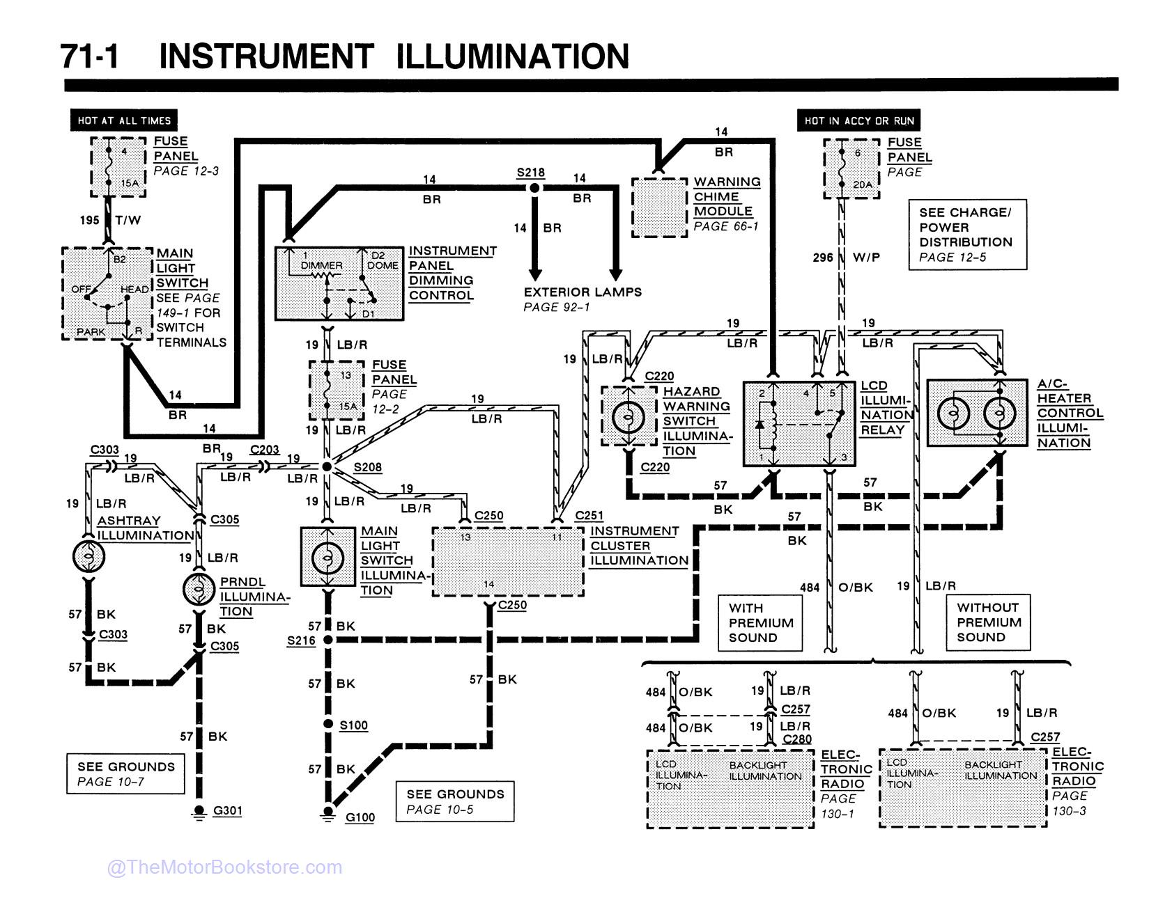 1990 Ford Mustang Electrical & Vacuum Troubleshooting Manual - Sample Page