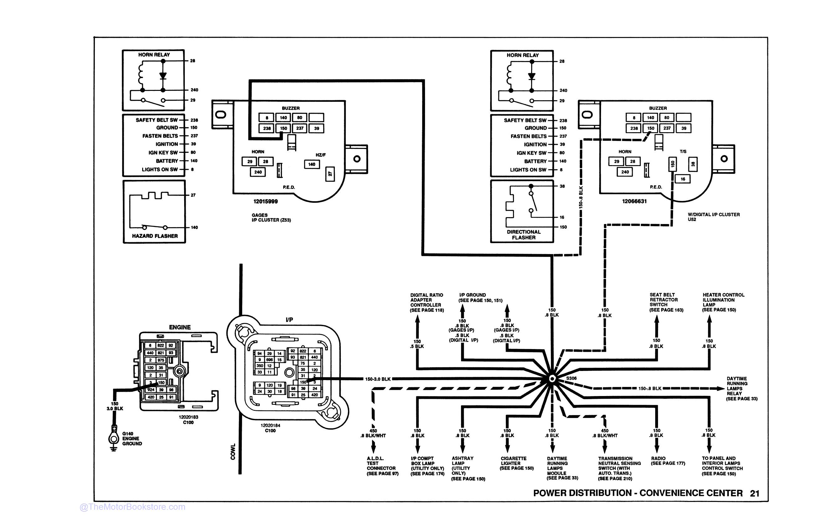 1991 Chevrolet S-10 Truck Electrical Diagnosis & Wiring Diagrams - Sample Page
