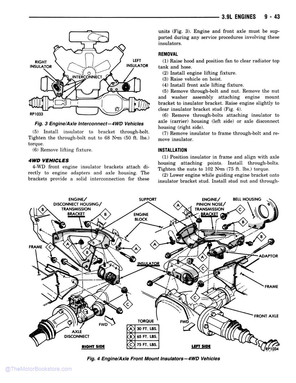 1991 Dodge Dakota Truck Shop Manual - OEM - Sample Page 2