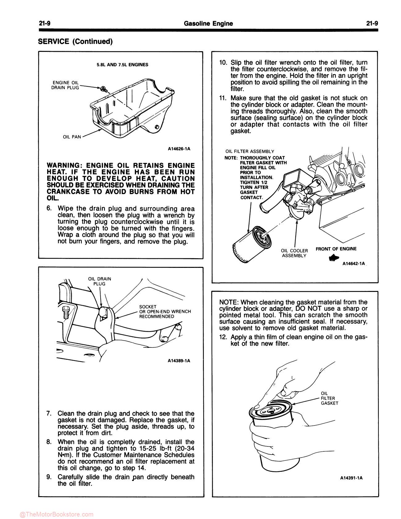 1991 Ford Motorhome Chassis Service Guide - Sample Page 1