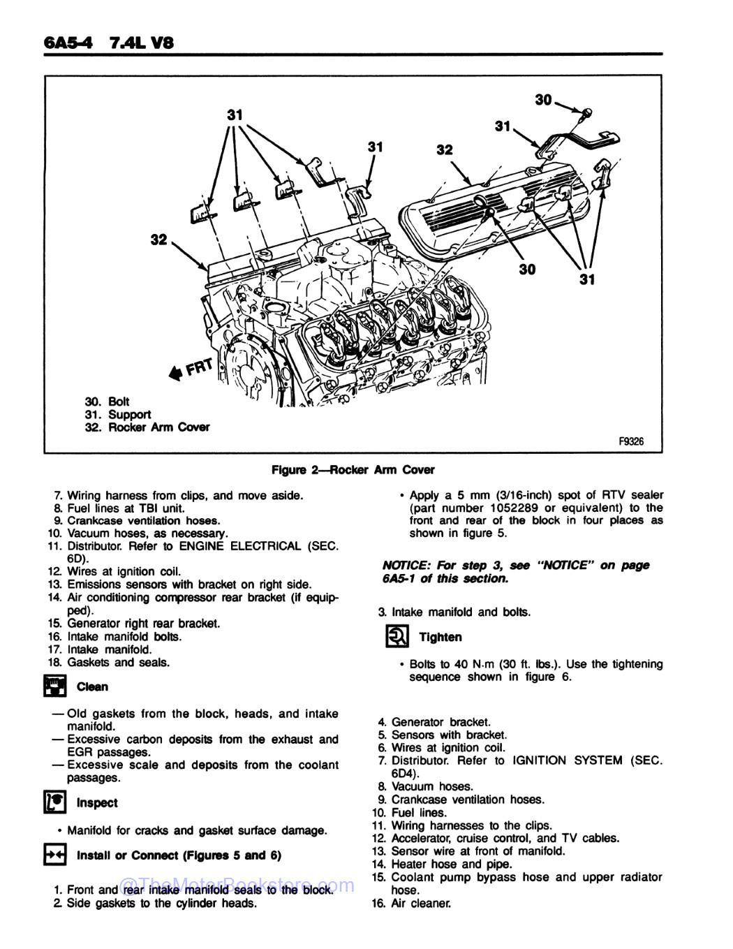 1991 GMC Sierra Truck Service Manual (C / K Series) - Sample Page 1