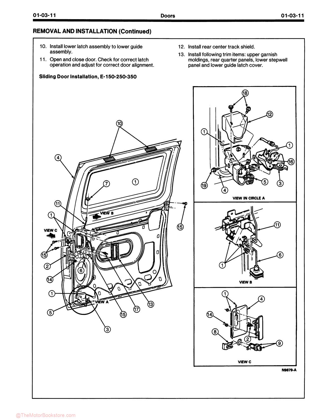 1992 Ford F-150-350 Truck, Econoline, Bronco Shop Manual - Sample Page 1