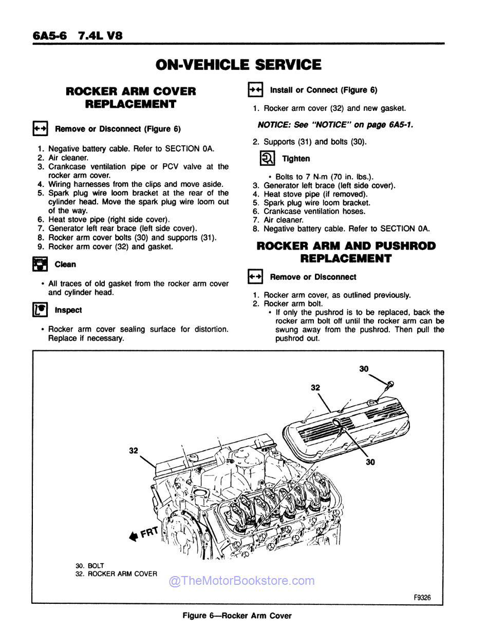 1993 Chevrolet C / K Models Truck Service Manual - Sample Page 2 - 7.4L V8