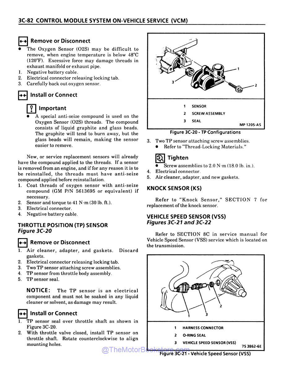 1993 Chevrolet LD Truck Fuel & Emissions Service Manual - Sample Page 1 - Control Module System