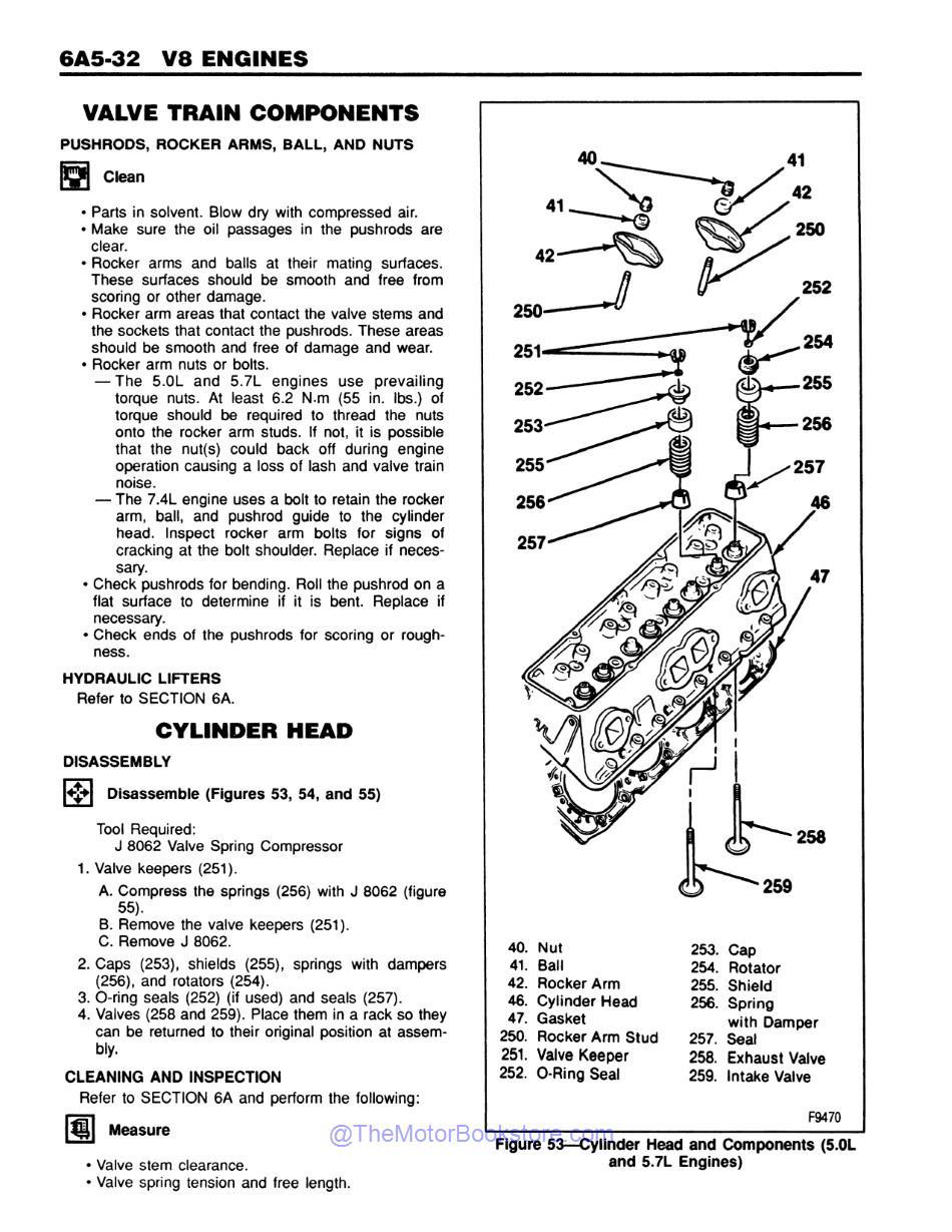 1993 Chevrolet LD Truck Unit Repair Service Manual - Sample Page 2 - V8 Engines