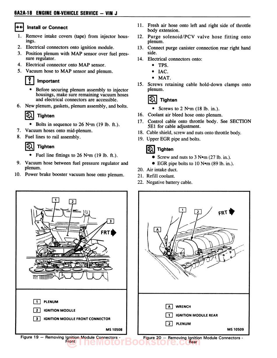 1993 Chevy Corvette Service Manual - Sample Page - Ignition Module