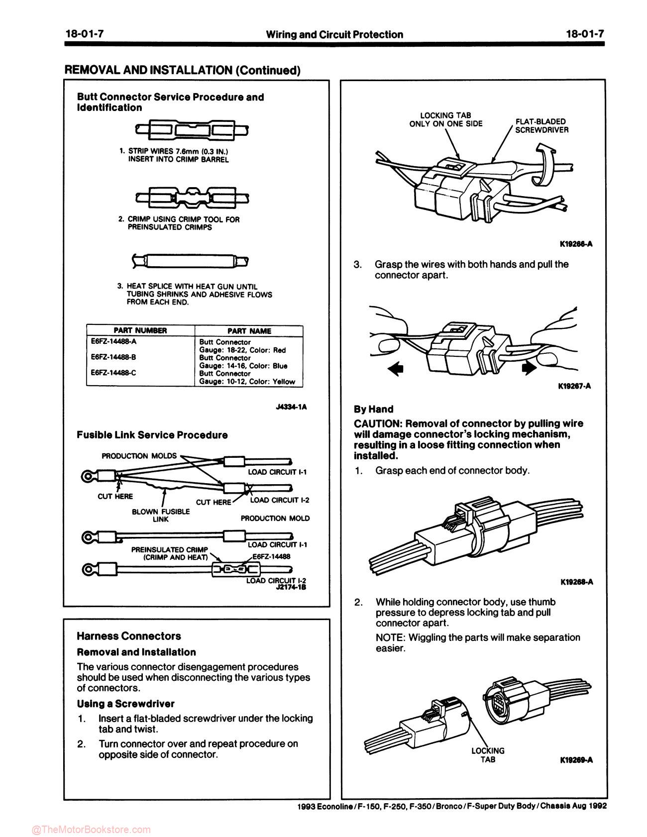 1993 Ford F-150-350 Truck, Econoline, Bronco Service Manual - Sample Page 2