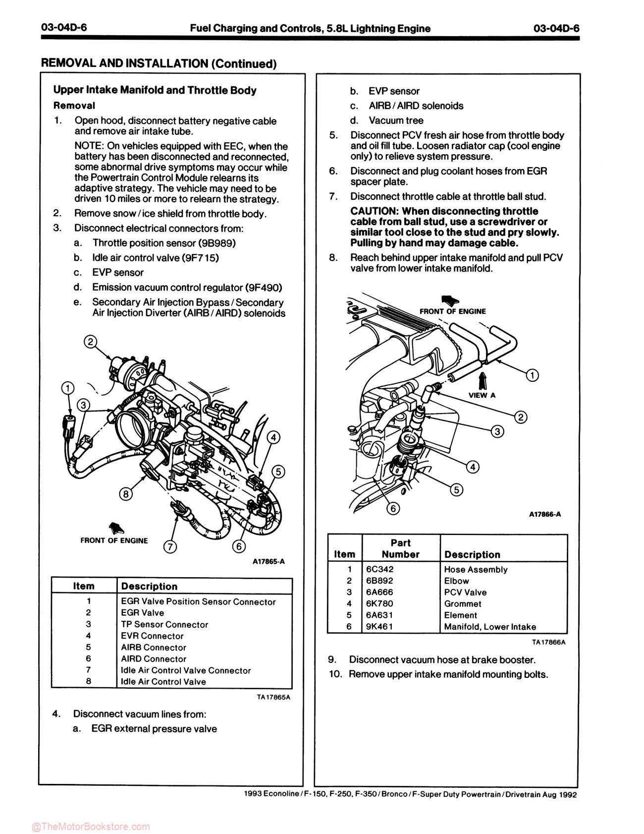 1993 Ford F-150-350 Truck, Econoline, Bronco Service Manual - Sample Page 3